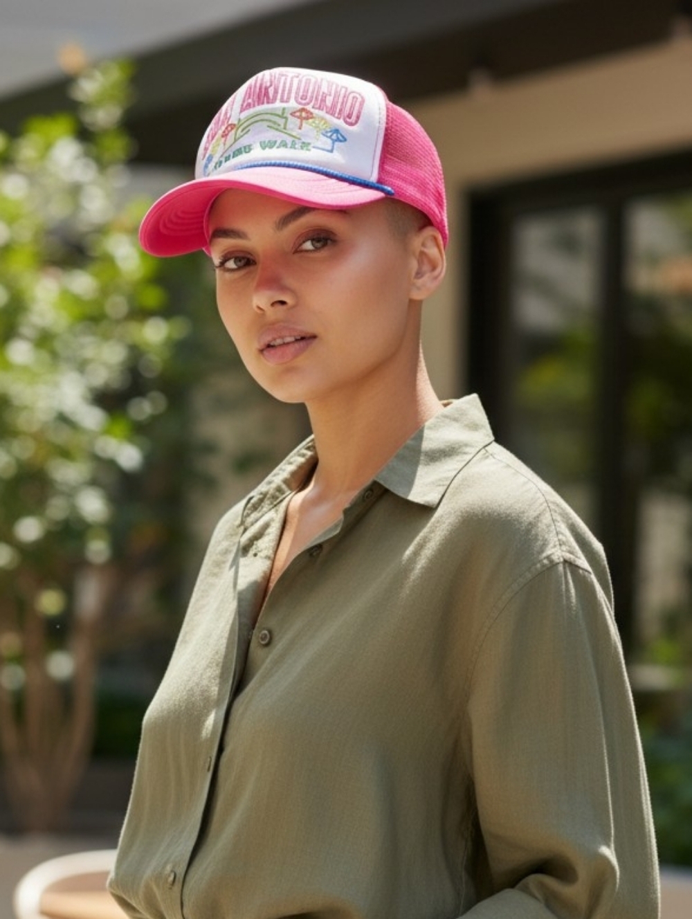 NWT San Antonio River Walk Unisex Adjustable Trucker Baseball Cap